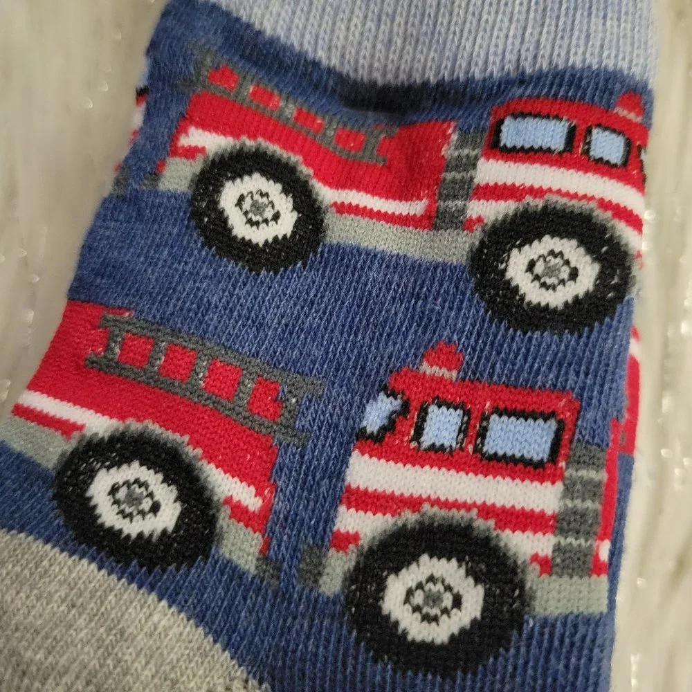 Jeffries Boys Fire Truck/Police Car Socks